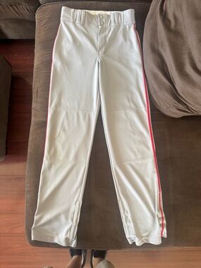 Champro Youth Baseball Pants with Red Side Stripe